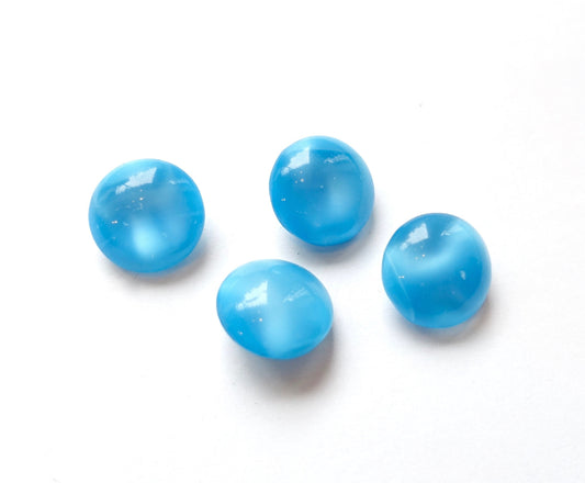 8 Schmucksteine SS50 Blau Aqua Opak 12mm